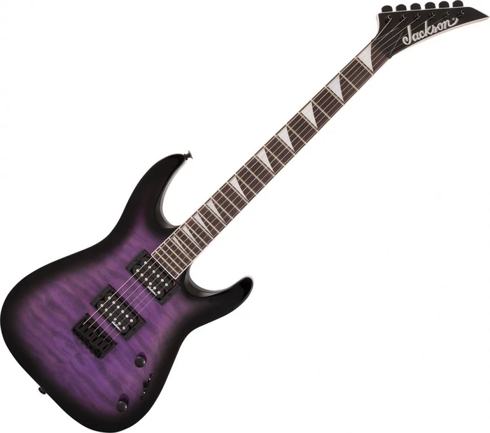 Jackson JS Series Dinky Arch Top JS32Q DKA HT Transparent Purple Burst