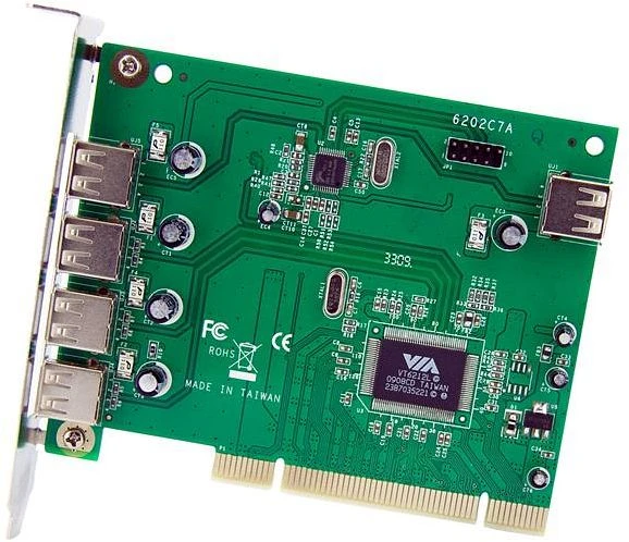 StarTech PCI USB Card, 7x USB-A 2.0, PCI