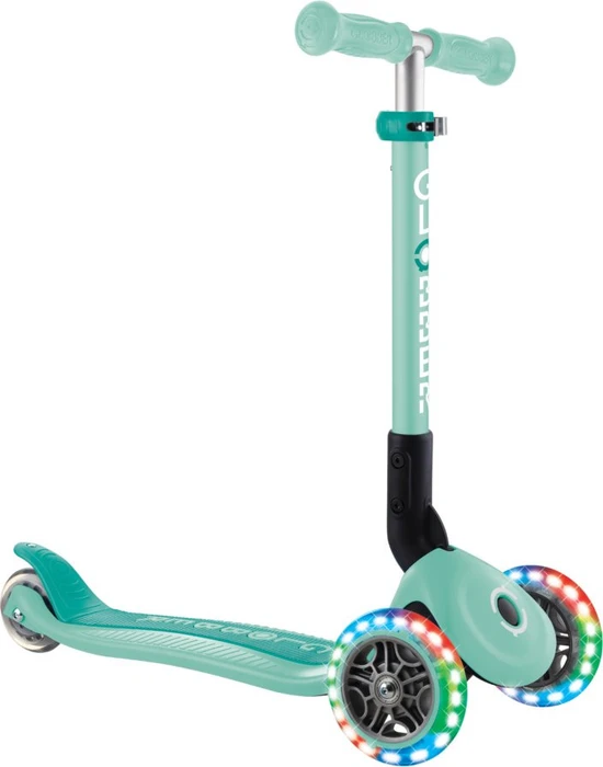 Globber Foldable Lights Kickboard mint