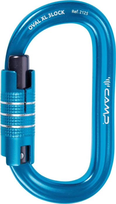 Camp Oval XL 3Lock Schraubkarabiner blau (212502)
