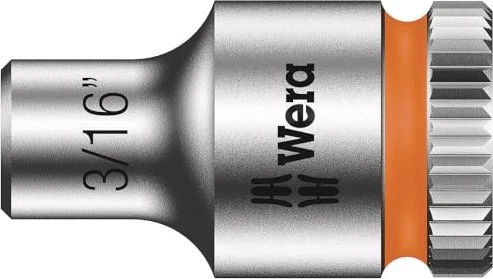 Wera 8790 HMA Zyklop Außensechskant Steckschlüssel 1/4" zöllig, 3/16"x23mm