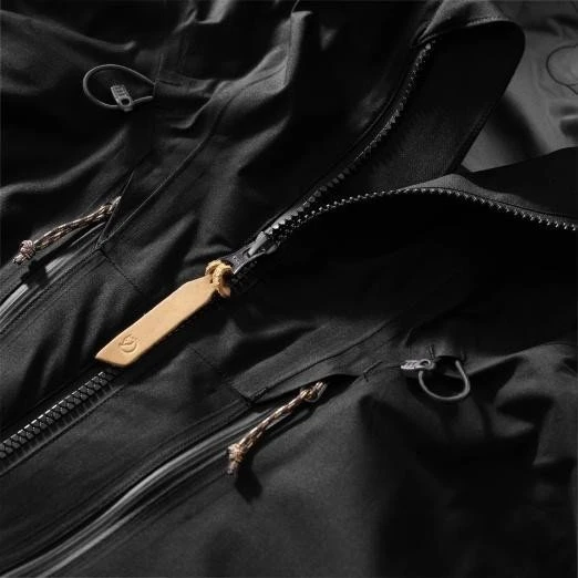 Fjällräven Keb Eco-Shell Funktionsjacke schwarz (Herren)