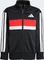 adidas Seasonal Essentials Tiberio 3-Streifen Tricot Trainingsanzug black/white/pure ruby (Junior) Vorschaubild