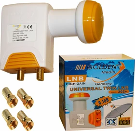 Golden Media High Gain Twin-LNB weiß/orange