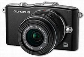 Olympus PEN E-PM1 schwarz mit Objektiv M.Zuiko digital 14-42mm 3.5-5.6 II