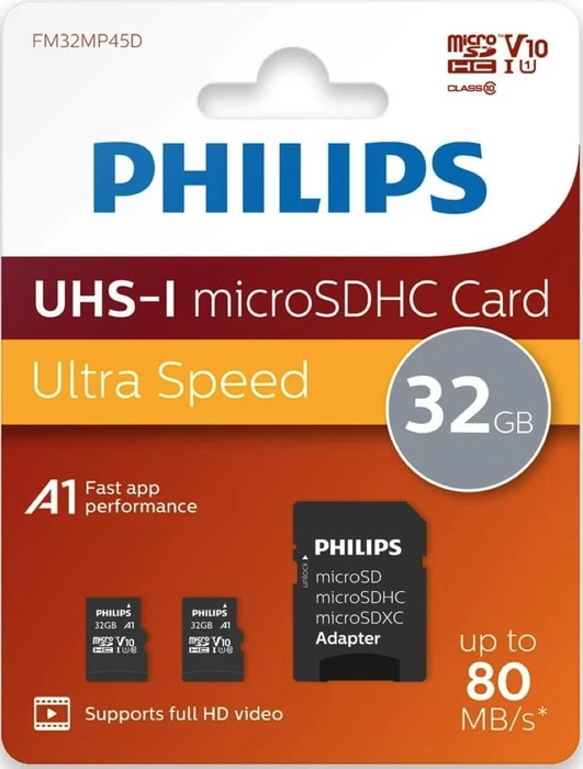Philips R80/W20 32GB Kit, UHS-I U1, A1, Class 10, 2er-Pack