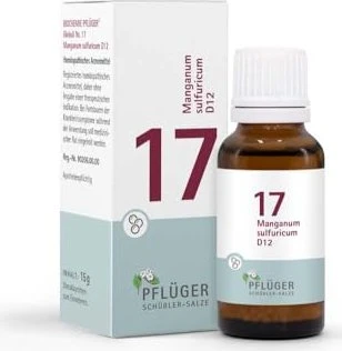 Schüßler-Salze 17 Manganum Sulfuricum D12 Globuli, 15g
