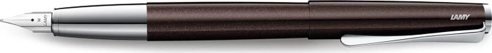 Lamy studio dark brown, rechte Hand, fein
