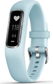 Garmin vivosmart 4 S/M Aktivitäts-Tracker silver/azure blue (010-01995-04)