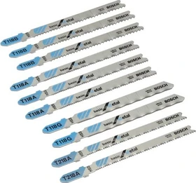Bosch Professional Basic Metal Stichsägeblatt-Set, 10-tlg.