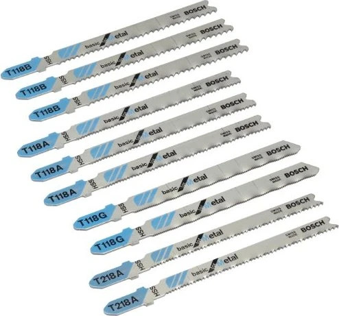 Bosch Professional Basic Metal Stichsägeblatt-Set, 10-tlg.
