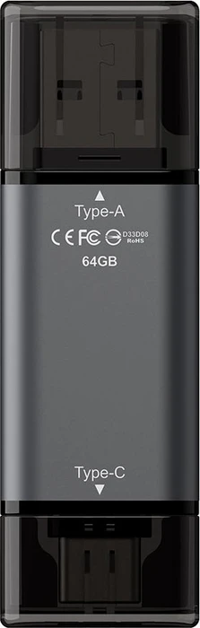 TeamGroup X1 64GB, USB-A + USB-C, USB 3.2 Gen 1×1
