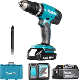Makita DHP453SFE Akku-Schlagbohrschrauber inkl. Koffer + 2 Akkus 3.0Ah