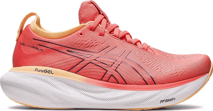 Asics Gel-Nimbus 25 papaya/dusty purple (Damen)