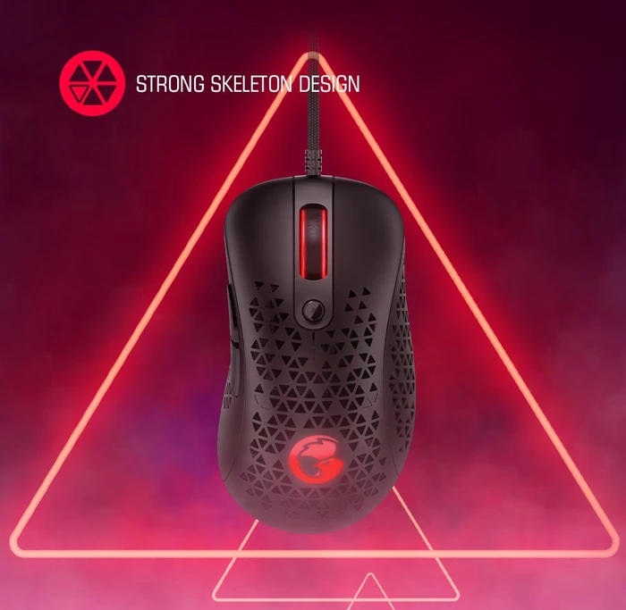 GameSir GM500 Ultralight Ergonomic Gaming Mouse schwarz, USB