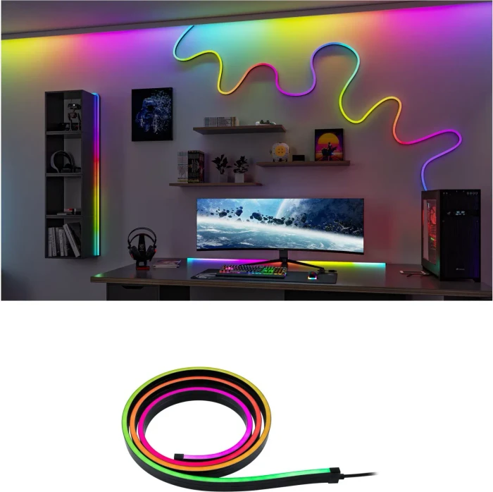 Paulmann Black Neon LED-Streifen 3W RGB 1.5m