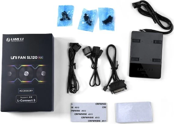 Lian Li Uni Hub L-Connect 3 Controller, Licht- und Lüftersteuerung, 4-Kanal