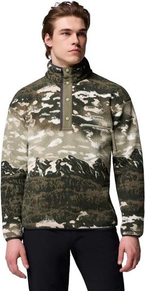 Columbia Helvetia Half Snap Fleece Print Pullover safari sisters (Herren)