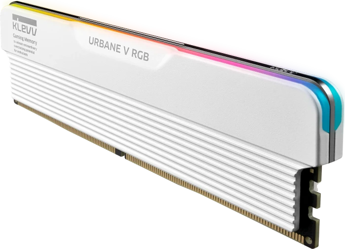 Klevv Urbane V RGB Brilliant White UDIMM 64GB Kit, DDR5-6400, CL32-38-38-78