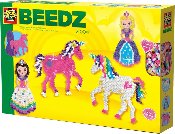 Ses Creative Beedz Bügelperlenset Einhörner und Prinzessinnen