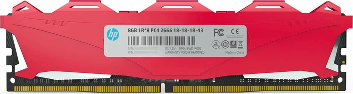 HP V6 Series rot UDIMM 8GB, DDR4-2666, CL18-18-18-43, 1RX8