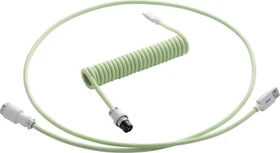 CableMod Pro Coiled Keyboard Cable USB Micro-B auf USB-A, Tastaturkabel (Spiral-Textilkabel), 1.5m, Lime Sorbet