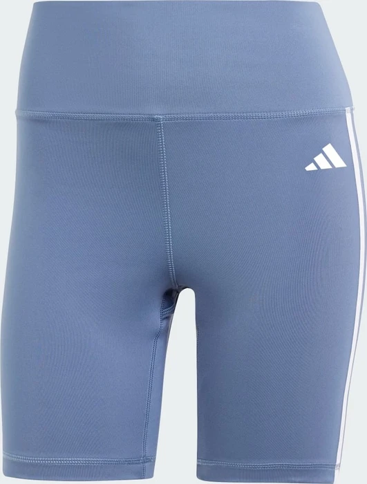 adidas Training Essentials 3-Streifen High-Waisted Hose kurz preloved ink (Damen)