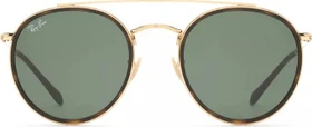 Ray-Ban Round Double Bridge gold/green classic