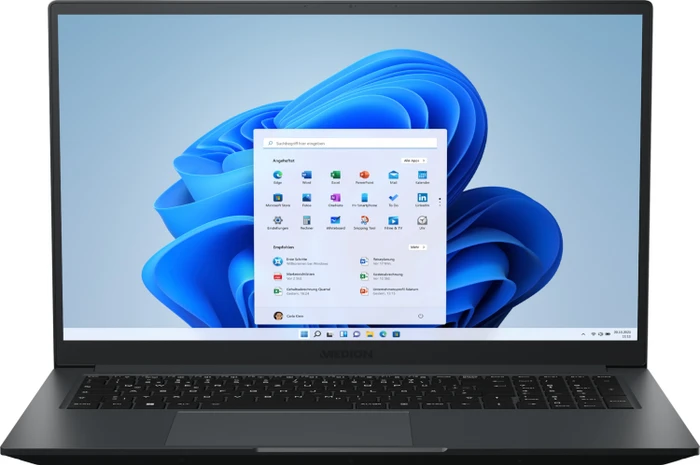 Medion Akoya P17615, Titan Grey, Core i5-12500H, 8GB RAM, 512GB SSD, GeForce MX550, DE