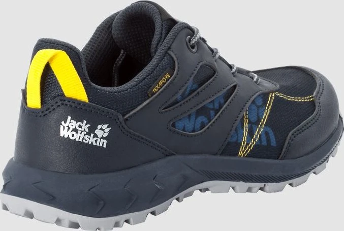 Jack Wolfskin Woodland Texapore Low dark blue/yellow (Junior)