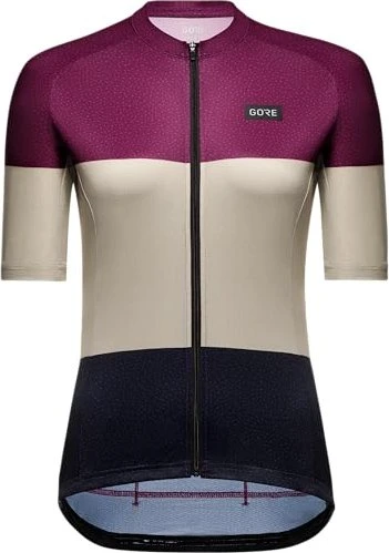 Gore Wear Spirit Stripes Trikot kurzarm process purple/tech beige (Damen)