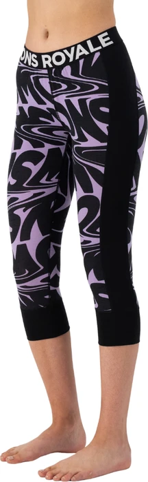 Mons Royale Cascade Merino Hose 3/4 signal lost lupin (Damen)