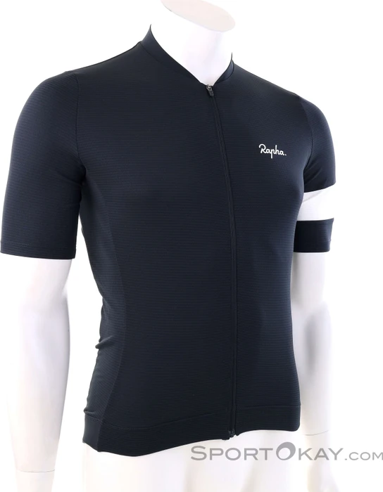 Rapha Core Lightweight Trikot kurzarm schwarz/weiß (Herren)