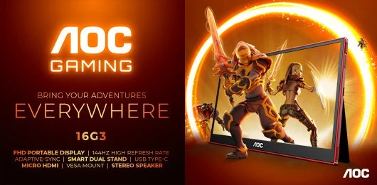 AOC Gaming 16G3, 15.6"