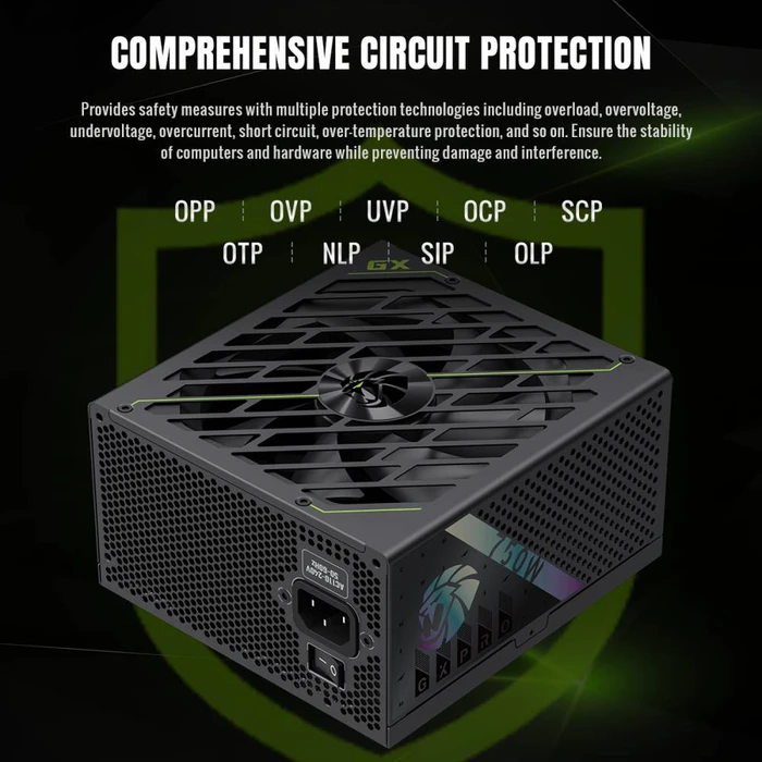 GameMax GX Pro Gold 750G schwarz 750W, ATX 3.1