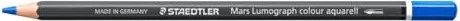 Staedtler Mars Lumograph colour aquarell 104 Aquarellstift phthaloblau, Kartonetui, 6er-Pack