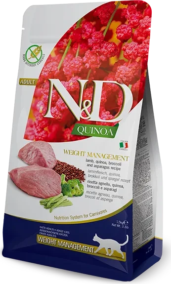 Farmina N&D Quinoa, Weight Management Lamm Adult, 1.50kg