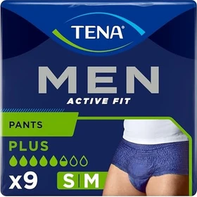 Tena Men Active Fit Pants Plus Schutzhose Größe M, 9 Stück