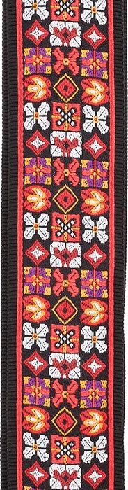 D'Addario Nylon Woven Guitar Strap Saugerties Red