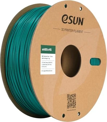 eSUN ABS+, grün, Spule, 1.75mm, 1.00kg