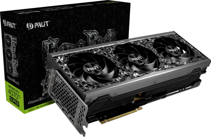 Palit GeForce RTX 4070 Ti SUPER GameRock OmniBlack, 16GB GDDR6X, HDMI, 3x DP