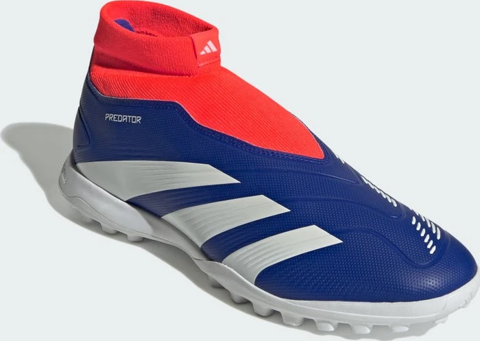 adidas Predator League Laceless Turf Boots lucid blue/cloud white/solar red