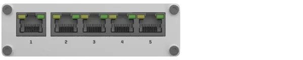 Teltonika TSW Industrial Gigabit Switch, 5x RJ-45, PoE PD