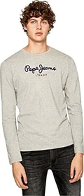 Pepe Jeans Logo Regular Fit T-Shirt kurzarm marl grey (Herren)