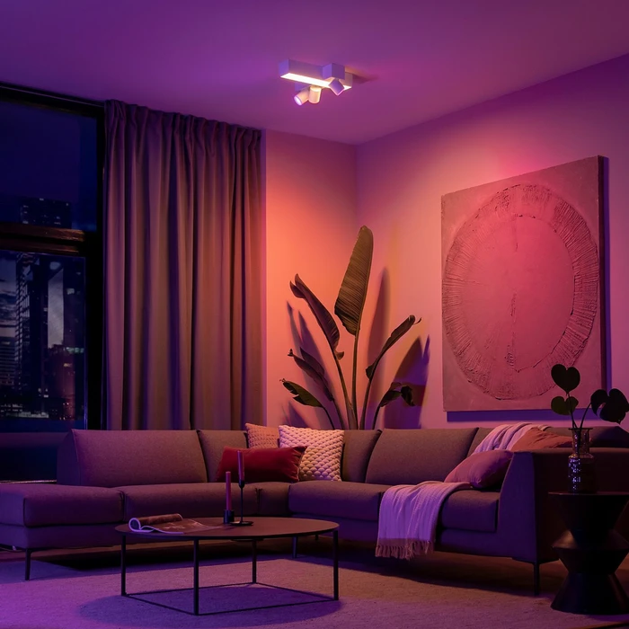 Philips Hue White and Color Ambiance Centris Cross 3 Spot 4-flammig weiß