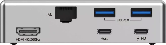 Rapoo UCS-5001 Notebook-Ständer mit magnetischem 5-in-1 USB-C Multiport-Hub, 1x USB-C 3.0 [Buchse]