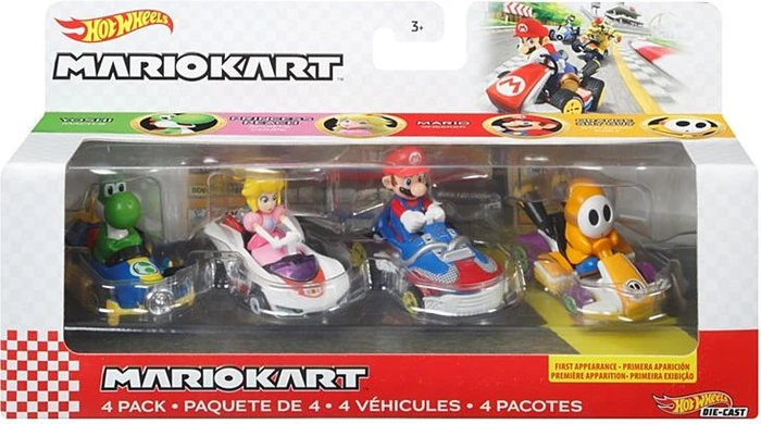 Mattel Hot Wheels Mario Kart Die-Cast-Charaktere