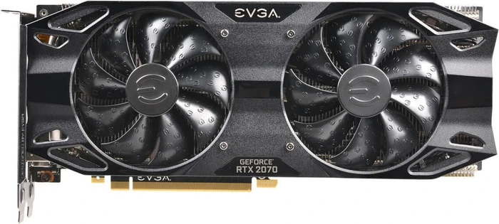 EVGA GeForce RTX 2070 XC Black Edition Gaming, 8GB GDDR6, HDMI, USB-C, 3x DP