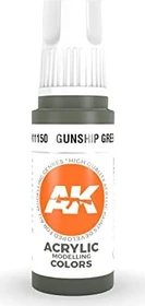AK-Interactive 3rd Gen Acrylic Colors Acrylic Modelling Colors gunship green, 17ml