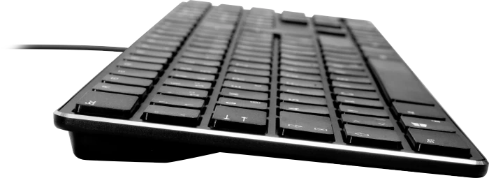 Speedlink Riva Slim Metal Scissor Keyboard, schwarz, USB, DE